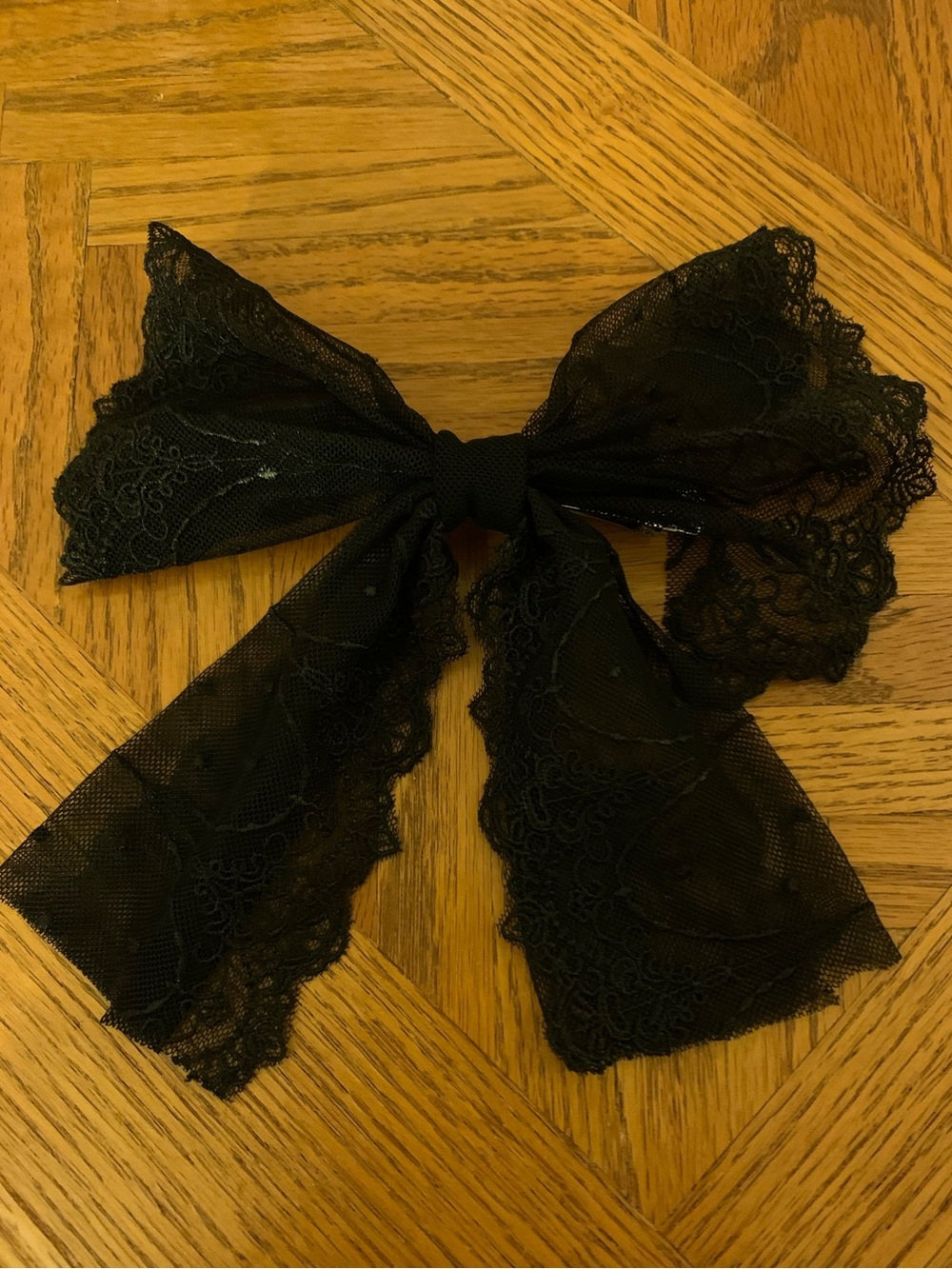 ❤️5 for $20❤️Claire's Black Lace Bow Hair Clip